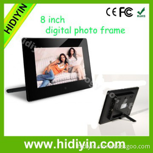 8 inch tempered glass picture digital photo frame